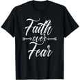 thumbnail image 1 of Faith over Fear Jesus Christian Men Women T-Shirt, 1 of 4