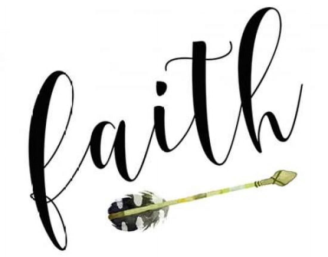Faith with Arrow Canvas Art - Tara Moss (22 x 28)