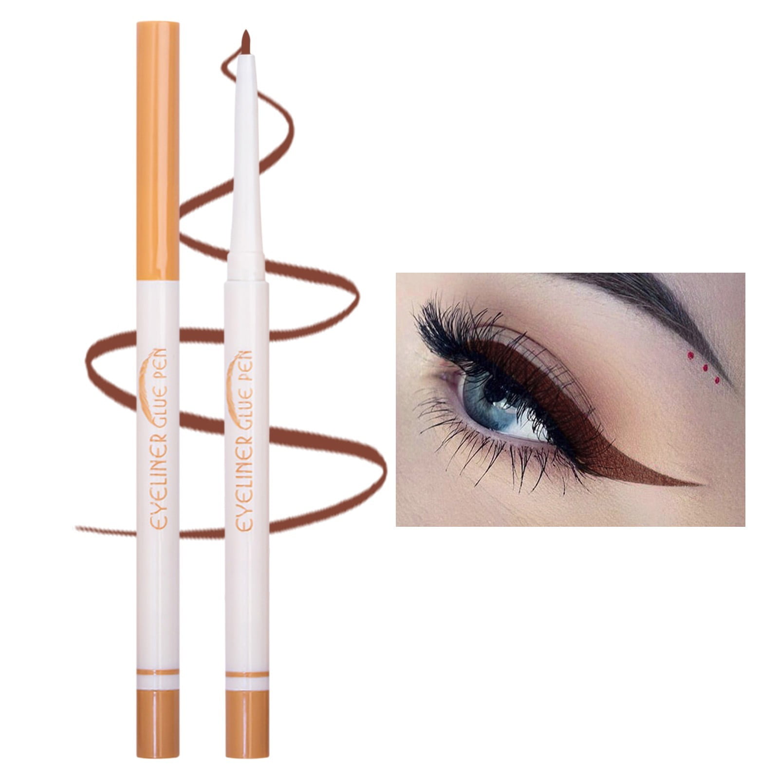 Fashion Lady Japanese Cosmetics under Eye Liner Glitter for Eyes Spa Eyes Pencil for Nails Face Makeup Well People Makeup Korean Glitter Eyebrow Lip Stencil Eyes Face Dry Easy