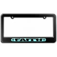 thumbnail image 1 of Faith with Cross, Religious Christian Light Blue License Plate Tag Frame, Multiple Colors, 1 of 1