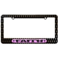 thumbnail image 1 of Faith with Cross, Religious Christian Pink License Plate Tag Frame, Multiple Colors, 1 of 1