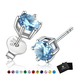 Naierhg Light Up LED Rhinestone Earrings Stud Dance Party