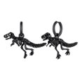 thumbnail image 1 of FaithHeart Black Dinosaur Hoop Earrings for Men Stainless Steel Gothic T-Rex Drop Dangle Earrings Punk Skull Bones Ear Jewelry Gift for Son Brother Christmas, 1 of 11