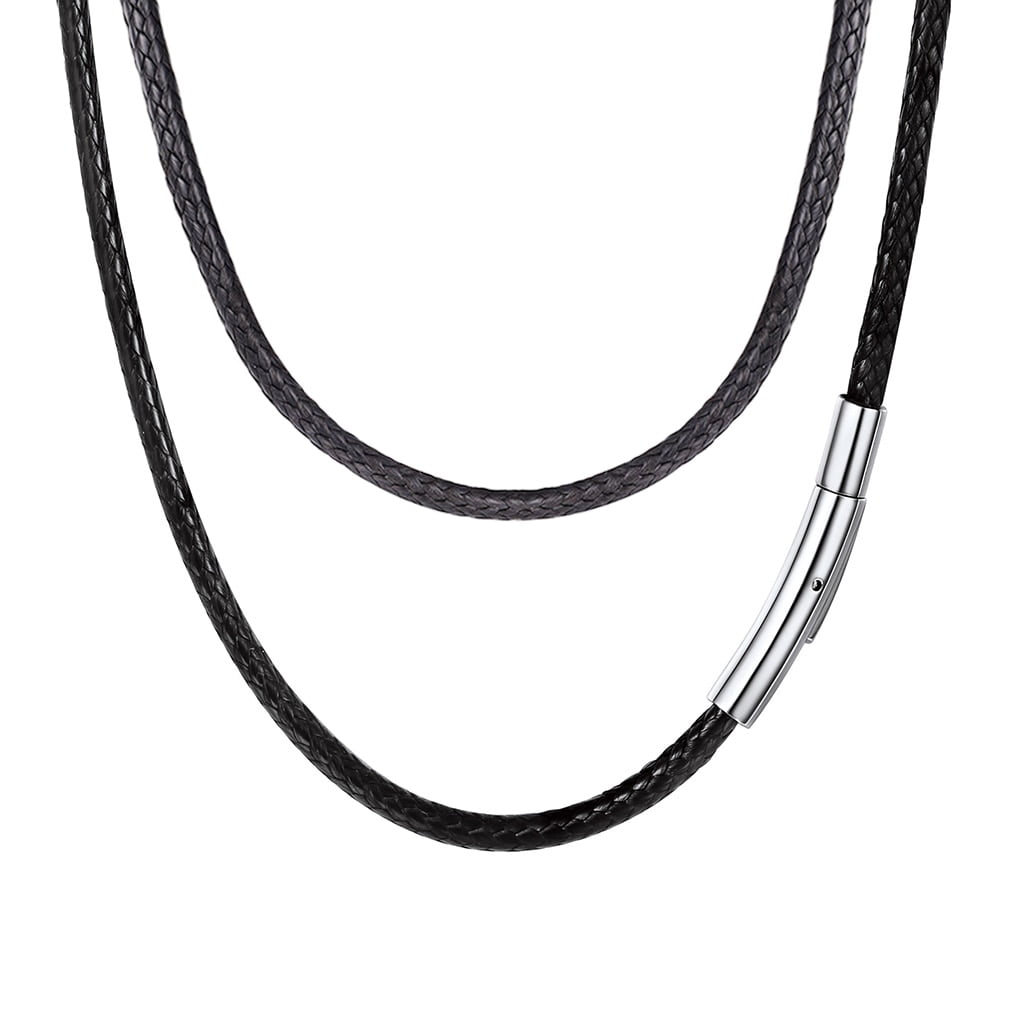 Wholesale Necklaces Faux Leather Necklace Blanks Assorted Necklaces Braided  Leather Necklace Cords BULK Necklaces 18 Inch 50pcs