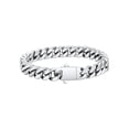 thumbnail image 1 of FaithHeart Cuban Link Chain Bracelets for Men, Stainless Steel Chain Wrist Bracelets Hip Hop Jewelry Gifts for Son Dad Father's Day Birthday 7MM Width, 1 of 10
