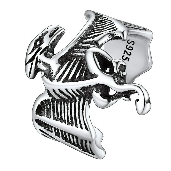 FaithHeart Dragon Clip On Cartilage Earrings 925 Sterling Silver Vintage Punk Animals Ear Wraps Lightweight Cuff Earrings for Non Piercing Ears Jewelry Gifts for Granddaughter 1 Piece