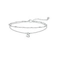 thumbnail image 1 of FaithHeart Initial S Ankle Bracelets for Women, Waterproof Initial Anklets Non Tarnish Stainless Steel Layered Anklet Summer Beach Foot Jewelry Gift for Mom Mothers Day, 1 of 8