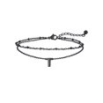 thumbnail image 1 of FaithHeart Initial T Anklets for Women, Waterproof Letter Ankle Bracelets Non Tarnish Black Stainless Steel Layered Anklet Summer Beach Foot Jewelry Gift for Wife Anniversary, 1 of 8