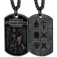 thumbnail image 1 of FaithHeart Knights Templar Seal Necklace for Men Stainless Steel Dog Tag Pendant Christ Fellow-Soldiers Jewelry Gift for Dad Grandpa Fathers Day, 1 of 12