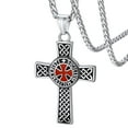 thumbnail image 1 of FaithHeart Knights Templar Seal Necklace for Men Stainless Steel Retro Punk Christ Fellow-Soldiers Jewelry Gift for Friends Grandson Birthday, 1 of 8
