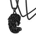 thumbnail image 1 of FaithHeart Medusa Necklace for Women Black Stainless Steel Ancient Greece Amulet Gothic Snake Pendant Jewelry Gift for Girlfriend Wife Valentine's Day, 1 of 9