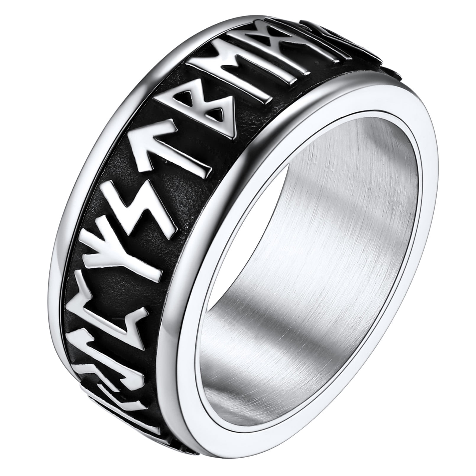 FaithHeart Baphomet Ring | Edelstahl Ziegenkopf Design | Satanischer Siegelring | Für Herren