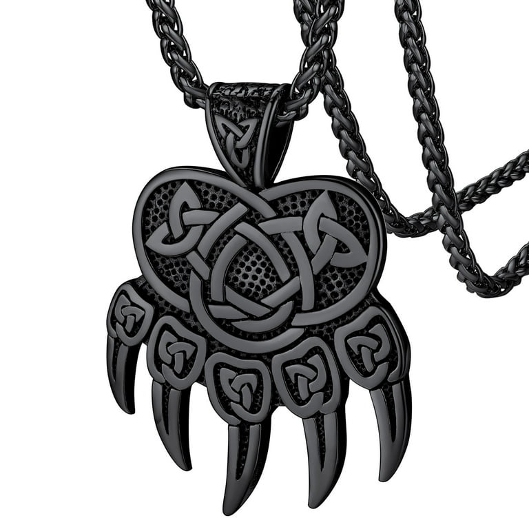 Wazoo Survival Gear NKLVKSPBK Viking Spark Necklace Black