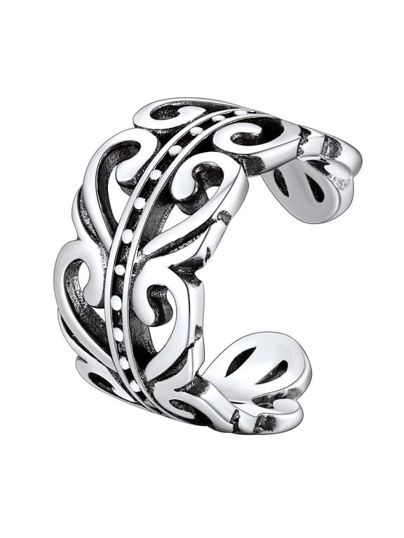Vintage Celtic Knot Ear Cuff for Women 925 Sterling Silver Heart Ear Wraps Non Pierced Ear Clips Cartilage Earrings Jewelry Gifts for Mom Mothers Day 1 Piece