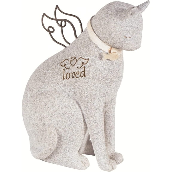Faithful Angel Cat Figurine by Robin Davis Hand-Painted Collectible Keepsake