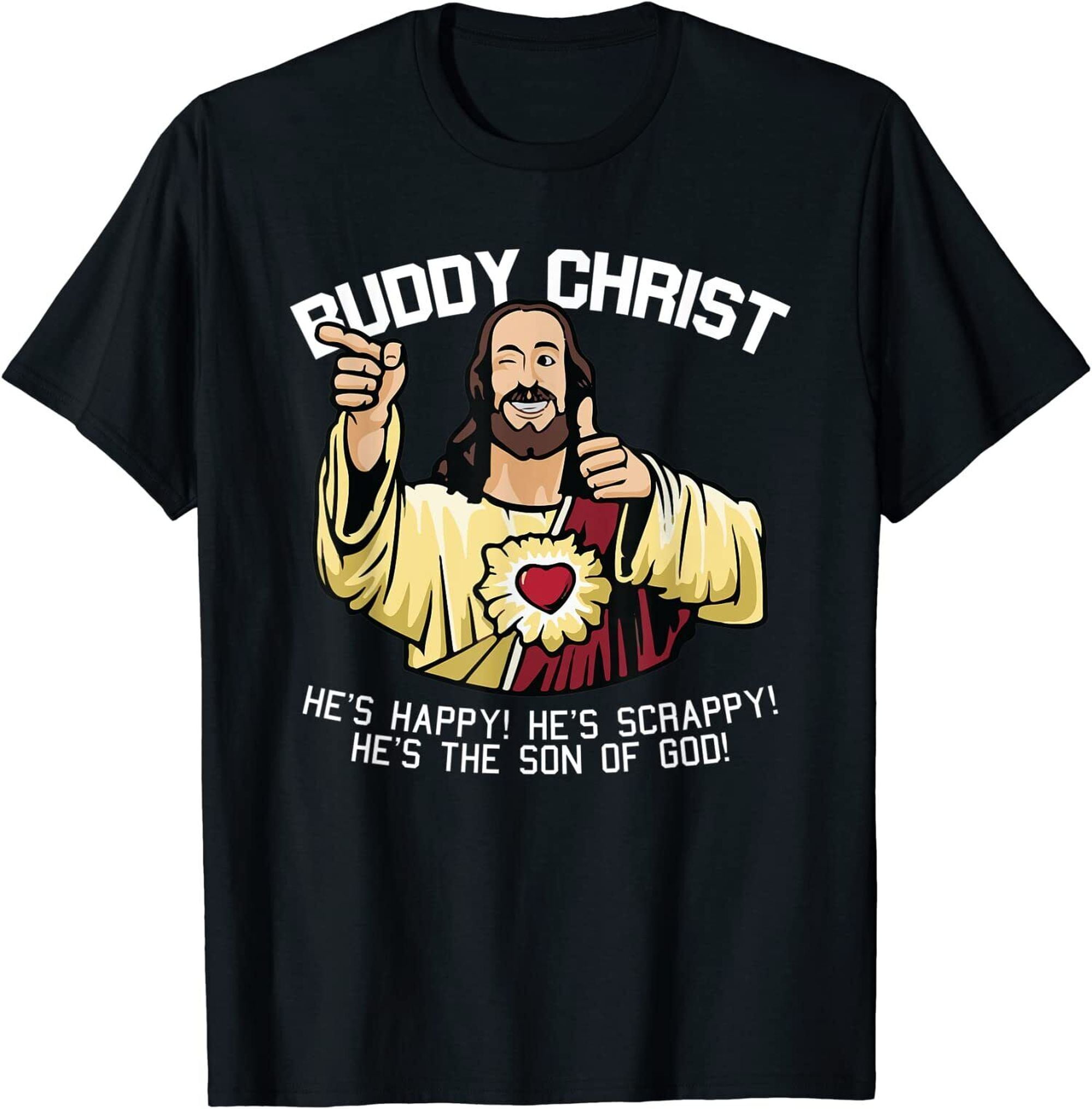 Faithful Fashion Divine Jesus Tee Religious Buddy Christ Shirt
