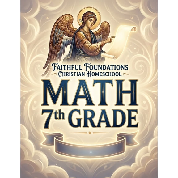 Faithful Foundations Christian Homeschool: Math 7th Grade: A Faith-Filled 7th Grade Math Course With Worked Examples and, (Paperback)