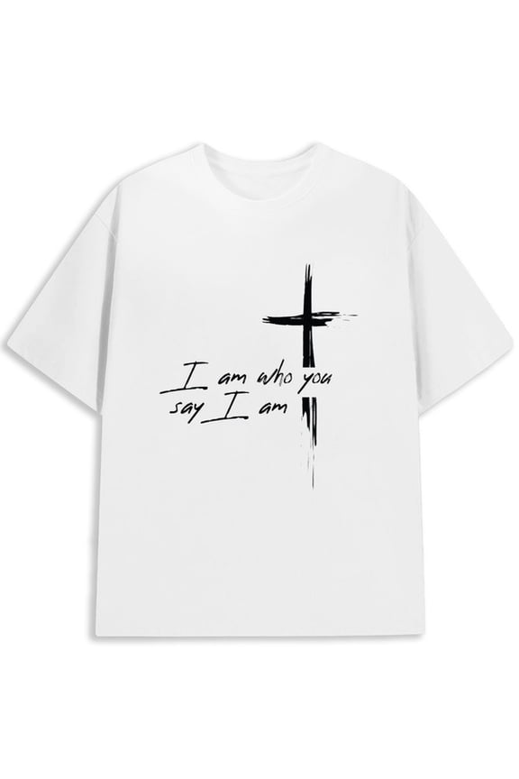 Faithful Identity Tee men Christianity white spring and summer clothing religious gifts pamuk Vintage Unisex Shirt Printed tshirts Original Unisex Shirt Printed tshirts