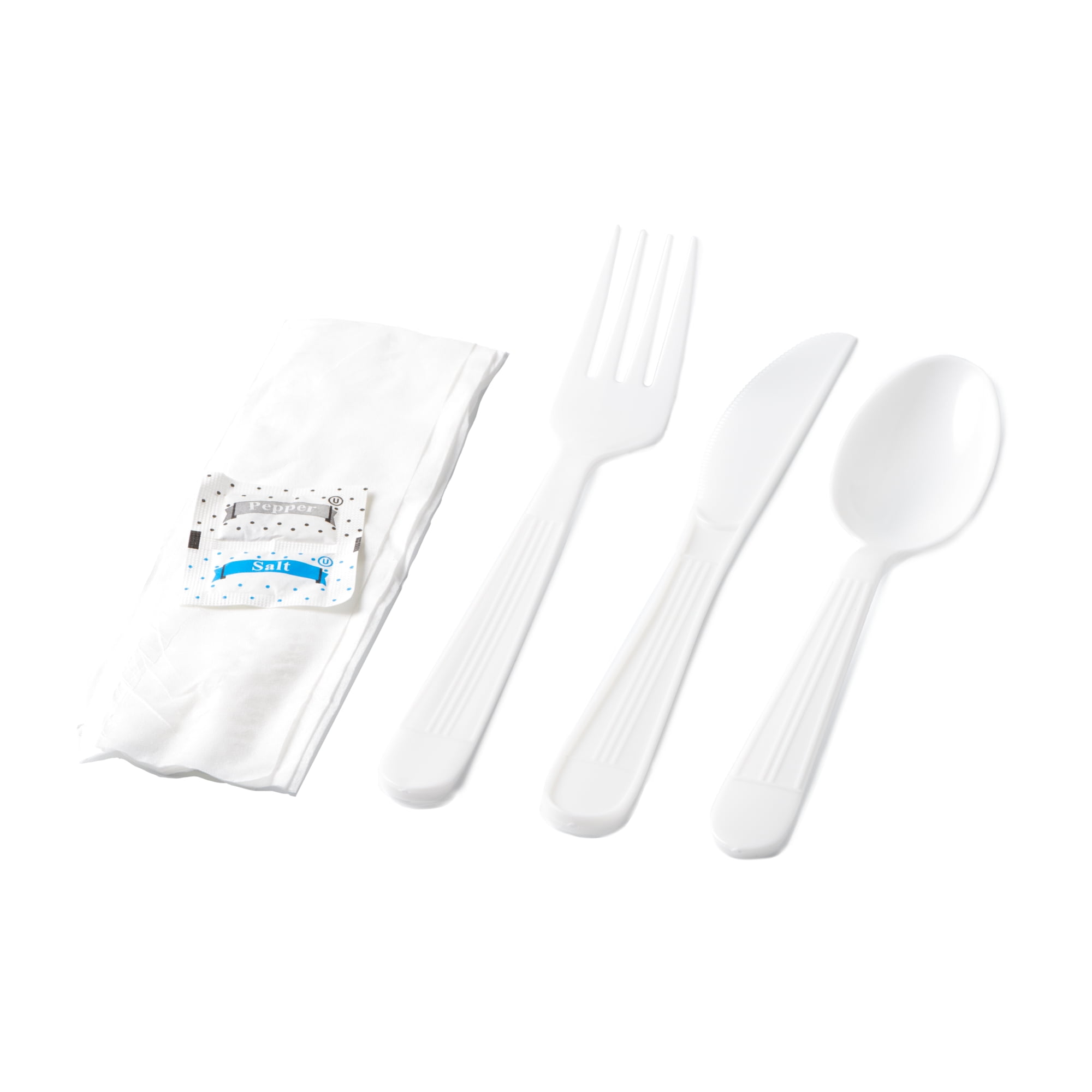 Faithful Supply Plastic Silverware Sets (125 PrePackaged) Heavy Duty