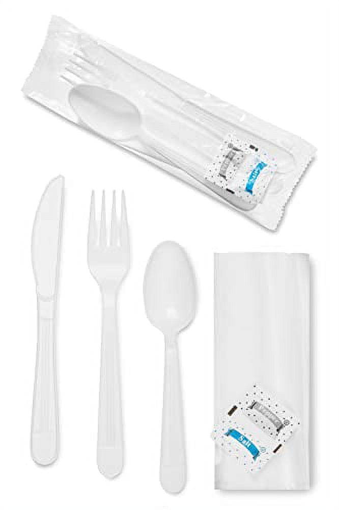 Faithful Supply Plastic Silverware Sets (250 PrePackaged) Heavy Duty