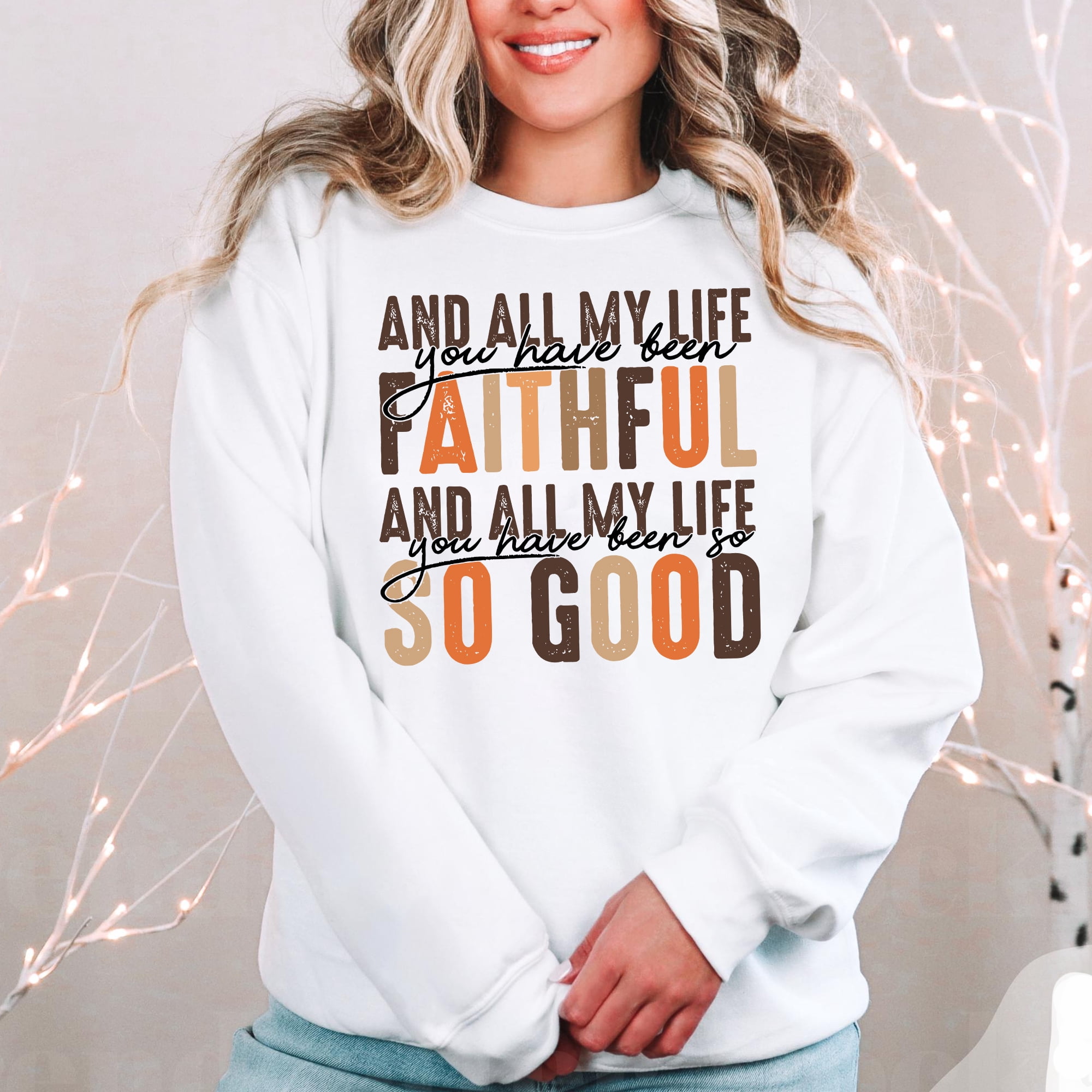 Faith-Inspired Women's Hooded Sweatshirt - 