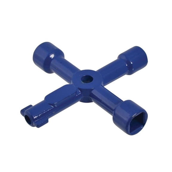 Faithfull 4-way Services Utility Meter Key