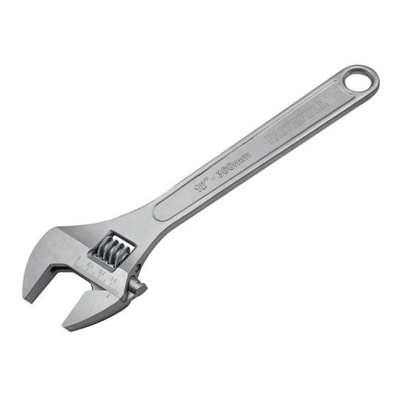 Faithfull - Chrome Adjustable Spanner 300mm (12in)