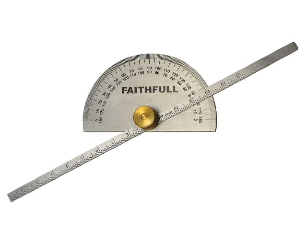 Faithfull - Depth Gauge with Protractor 150mm (6in)
