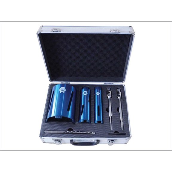Faithfull - Diamond Core Drill Kit & Case Set of 7