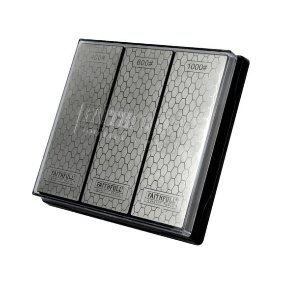 Faithfull - Diamond Whetstone Kit, 3 Piece