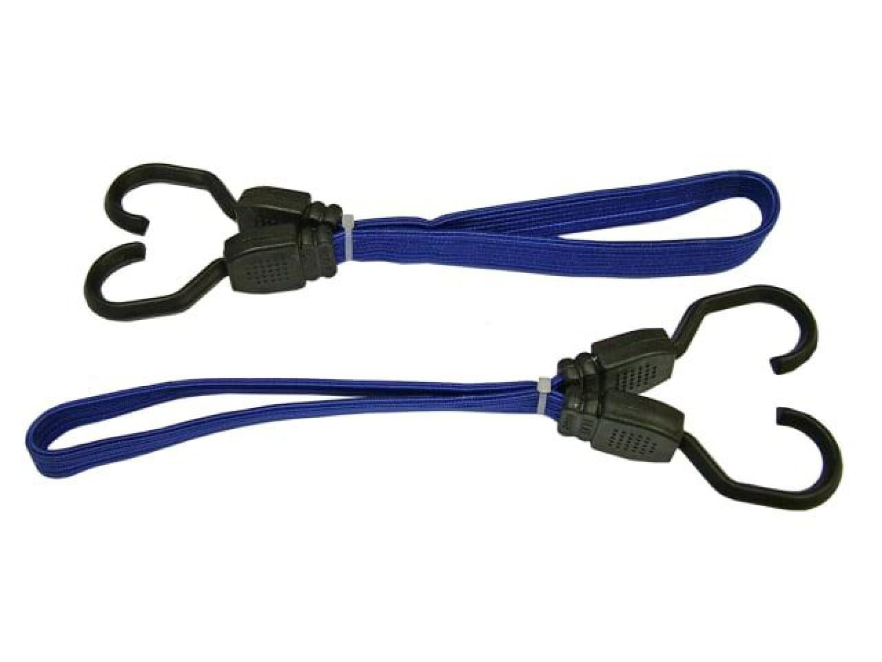 Faithfull - Flat Bungee Flat Cord 46cm (18in) Blue 2 Piece