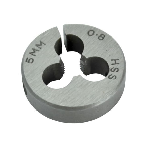 Faithfull - HSS Straight Flute Split Die M5 x 0.8,, 13/16in OD