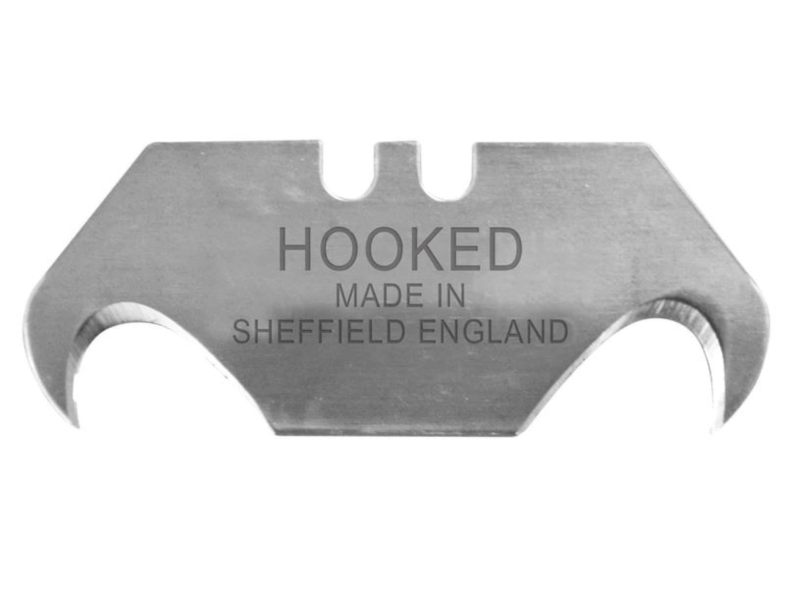 Faithfull - Heavy-Duty Hooked Trimming Knife Blades (Pack 10)