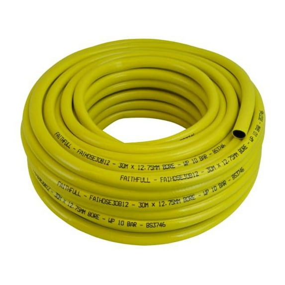 Faithfull - Heavy-Duty Reinforced Builder's Hose 30m 12.5mm (1/2in) Diameter