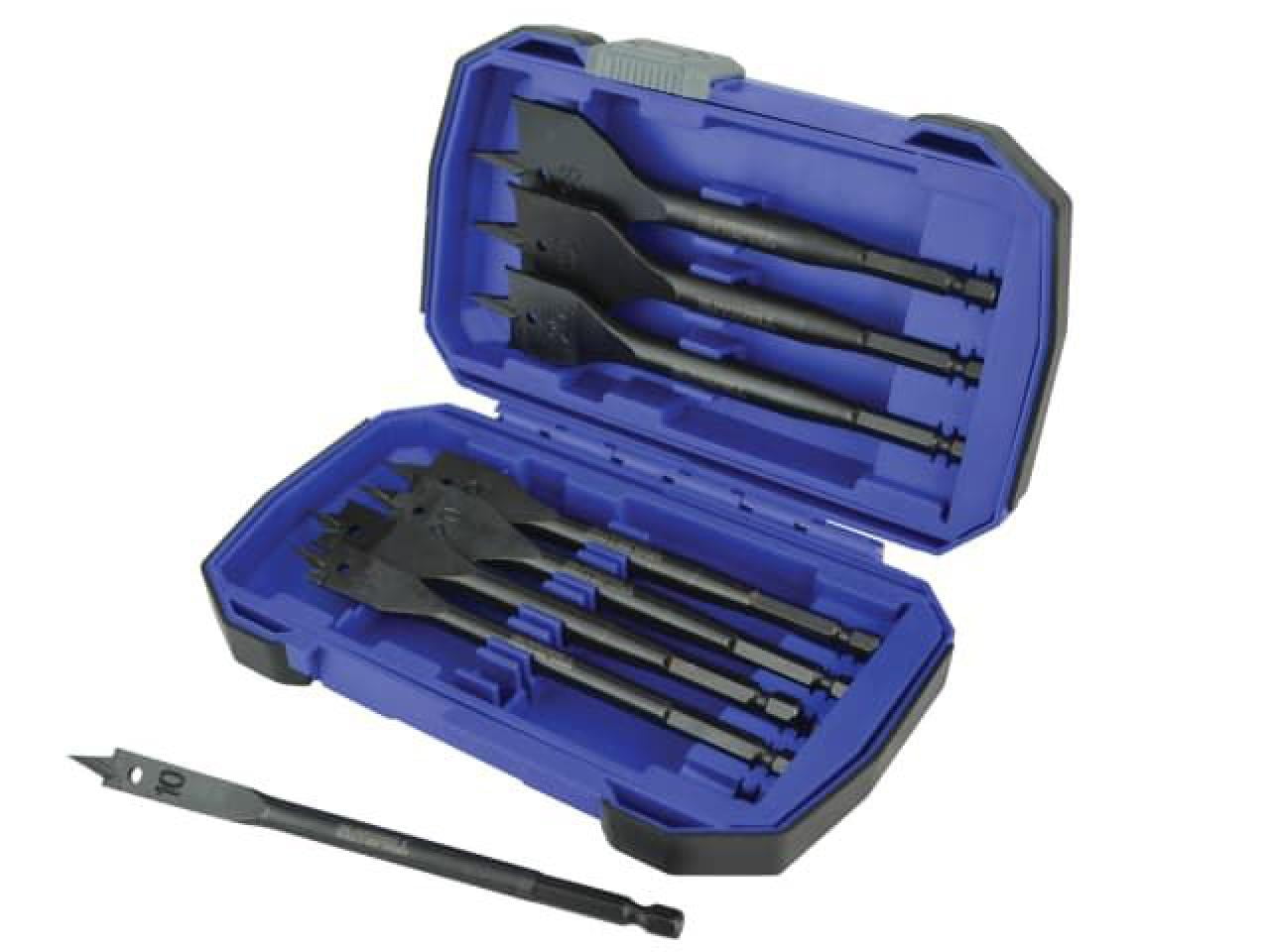 Faithfull - Impact Rated Flat Bit Set, 8 Piece