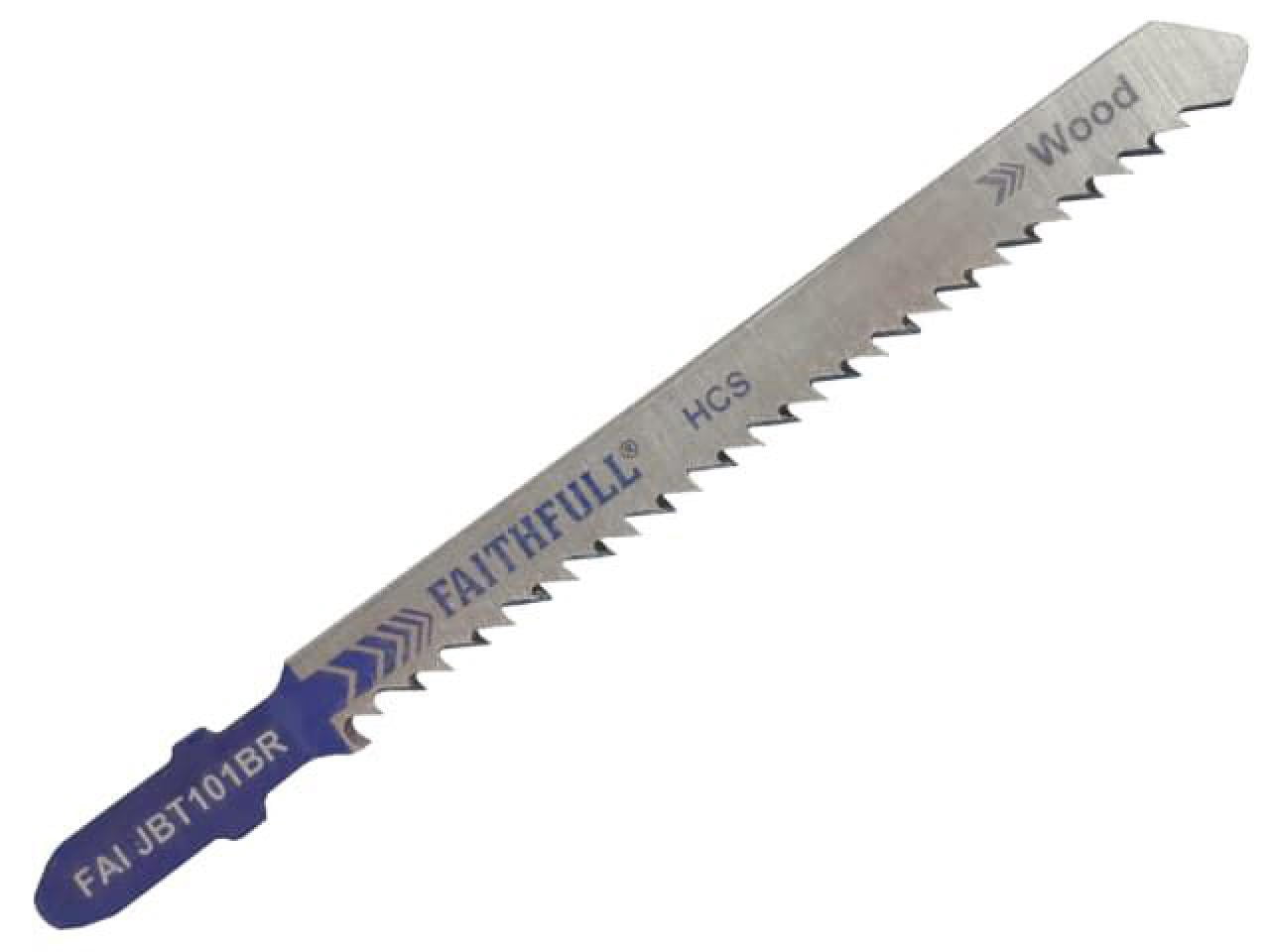 Faithfull - Laminate/Wood Jigsaw Blades Pack of 5 T101BR
