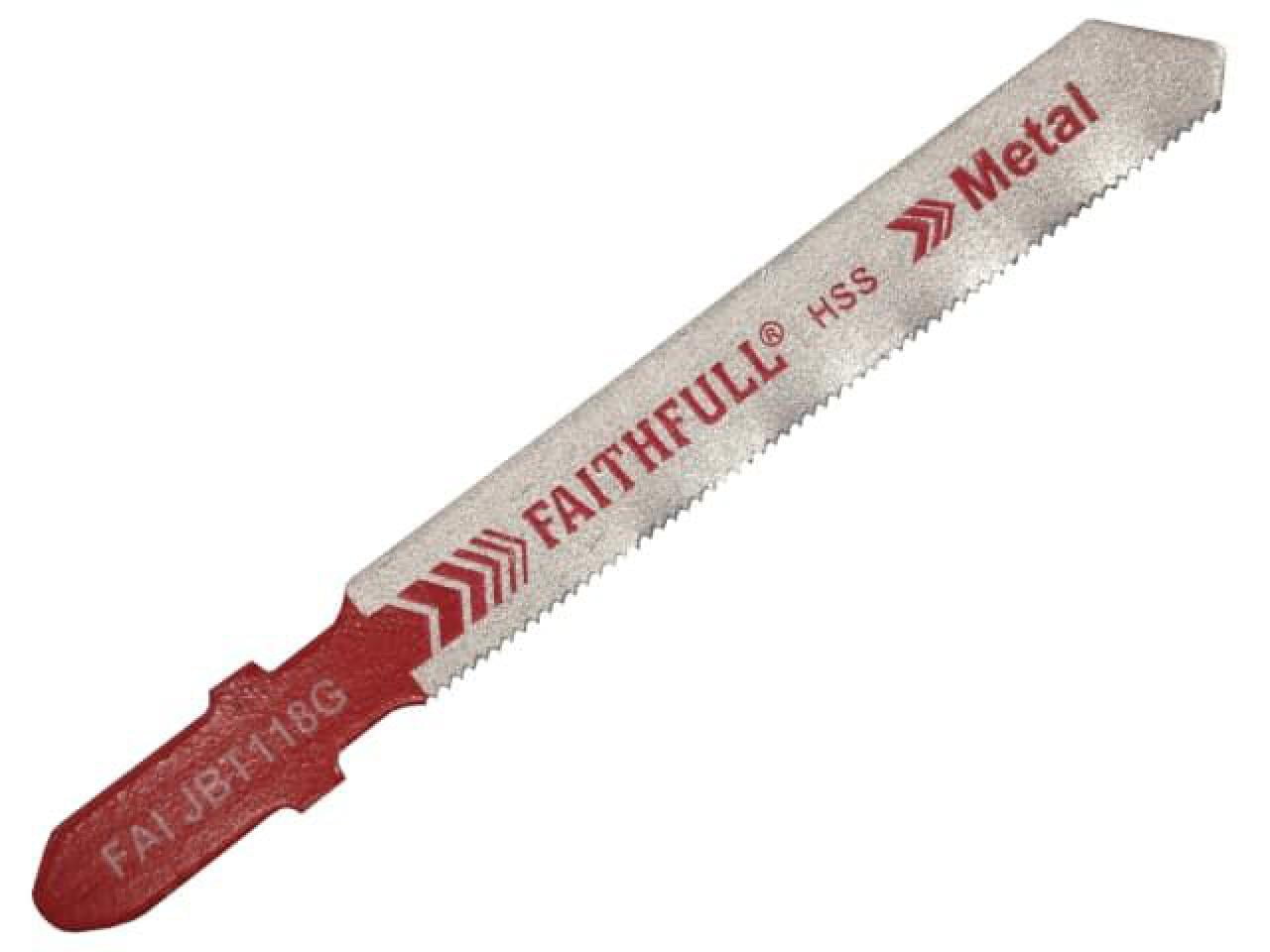 Faithfull - Metal Cutting Jigsaw Blades Pack of 5 T118G
