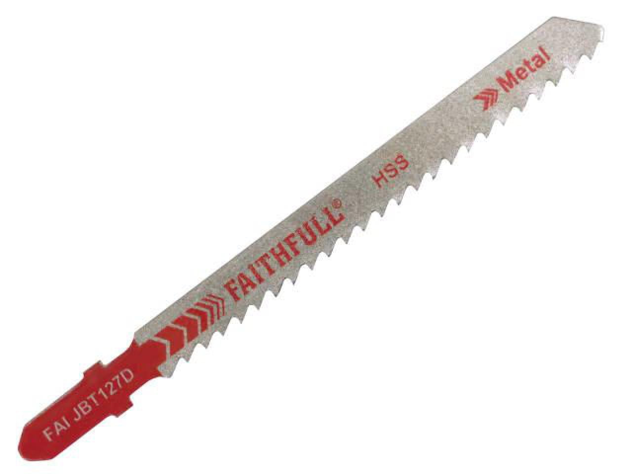 Faithfull - Metal Cutting Jigsaw Blades Pack of 5 T127D