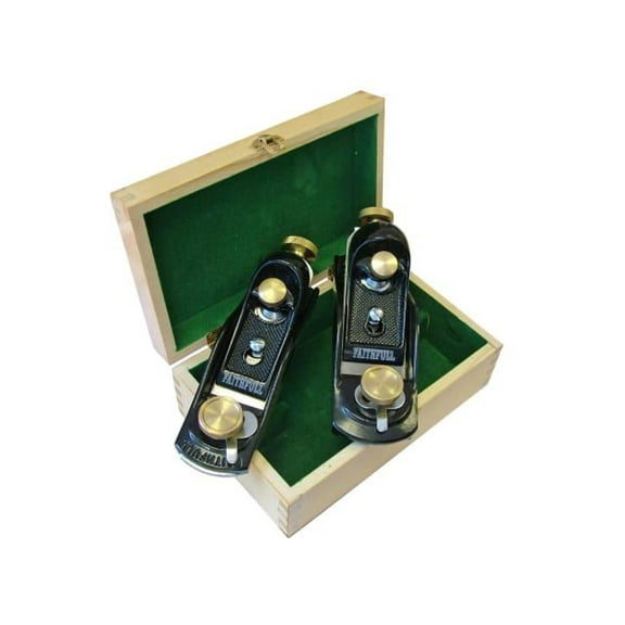 Faithfull - No.9 1/2 & No.60 1/2 Block Planes in Wooden Box