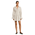 thumbnail image 1 of Faithfull The Brand Women's White Vitinia Mini Dress Trieste Stripe, Size 7, 1 of 3