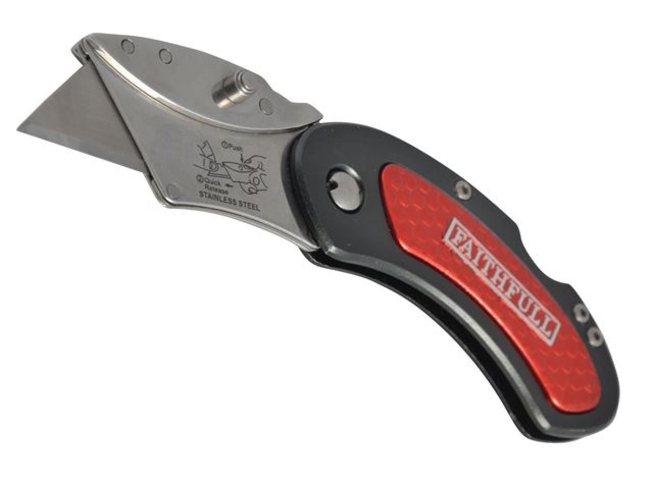 Faithfull - Utility Folding Knife with Blade Lock