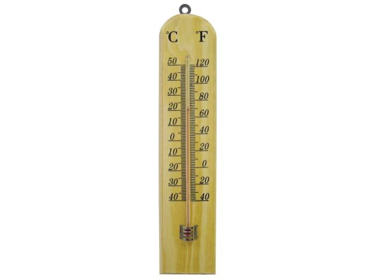 Faithfull - Wall Thermometer - Wood 260mm