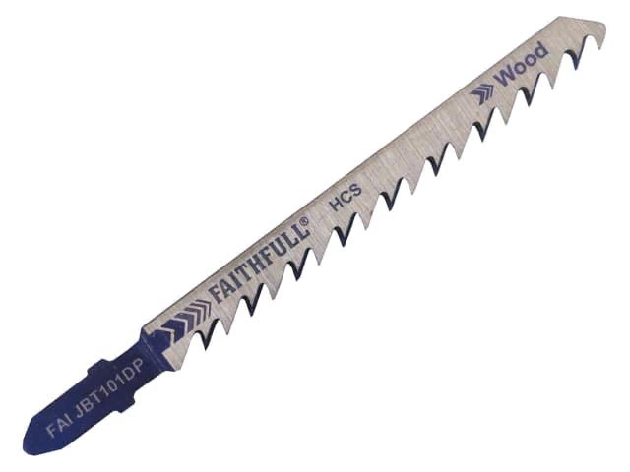 Faithfull - Wood Jigsaw Blades Pack of 5 T101DP