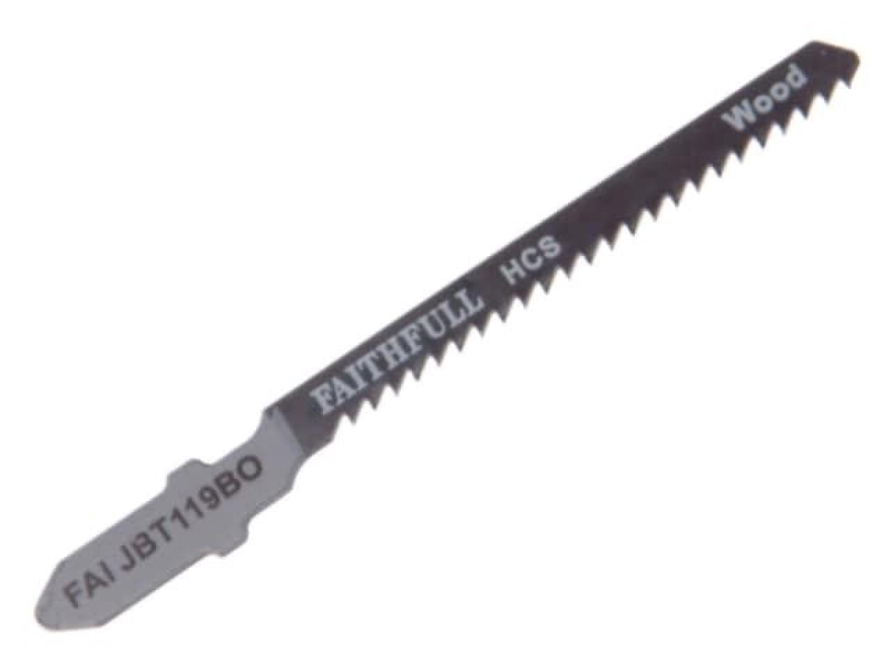 Faithfull - Wood Jigsaw Blades Pack of 5 T119BO