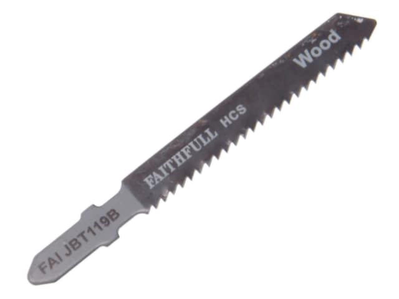 Faithfull - Wood Jigsaw Blades Pack of 5 T119B