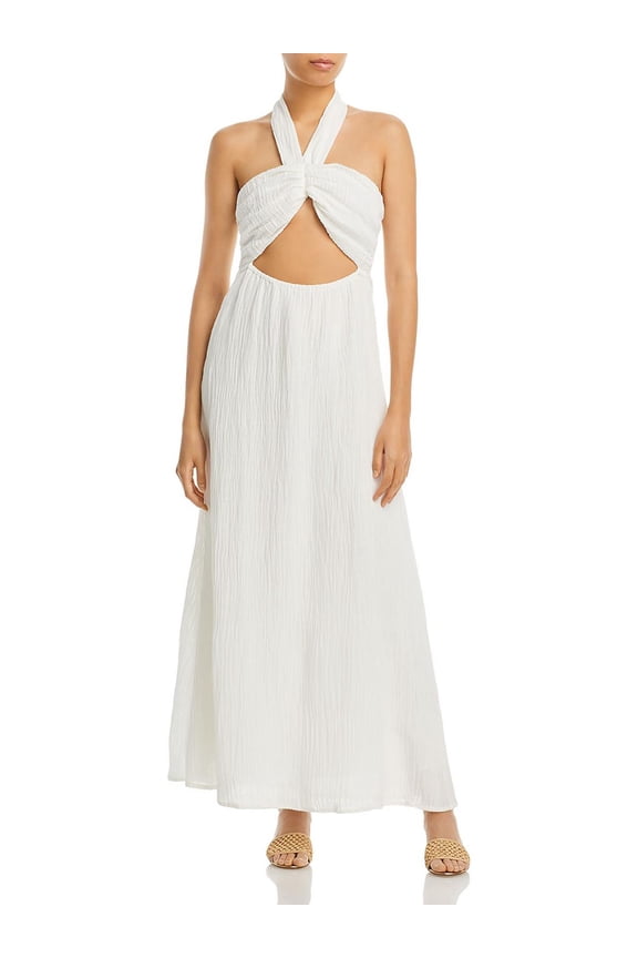 womens Faithful The Brand Halona Maxi Dress, s, White