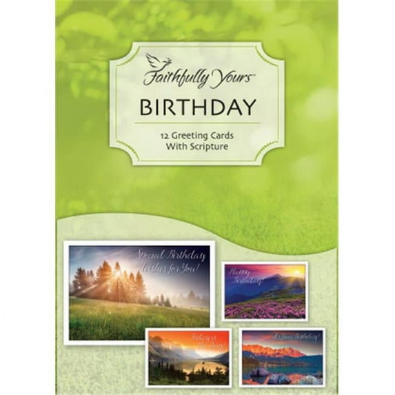 Faithfully Yours 166962 Sunshine Birthday Boxer Card, Pack of 12