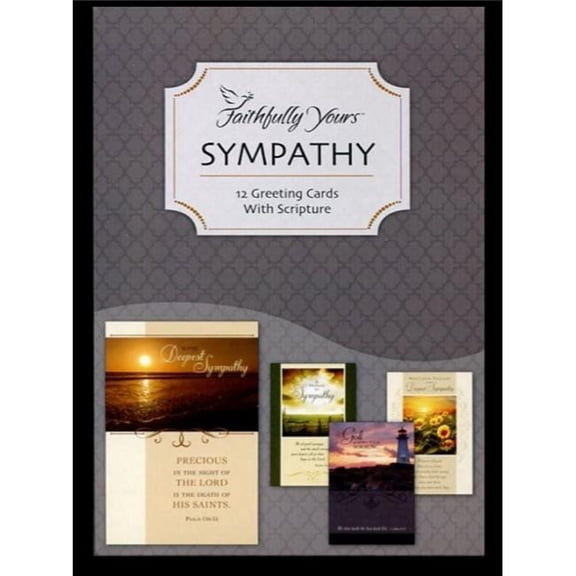 Faithfully Yours 718188 Sympathy - In His Comfort Boxed Card - Box of 12