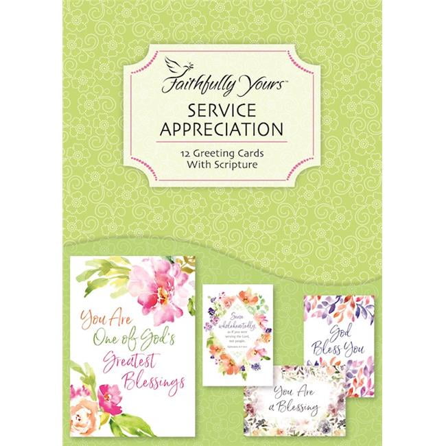 Faithfully Yours  Boxed - Card Service Appreciation - Box of 12
