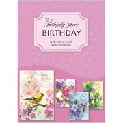 Faithfully Yours Boxed Card for Birthday Flights of Fancy - Pack of 12